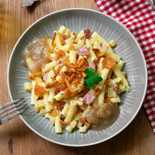 Älpler Magronen mit Speck