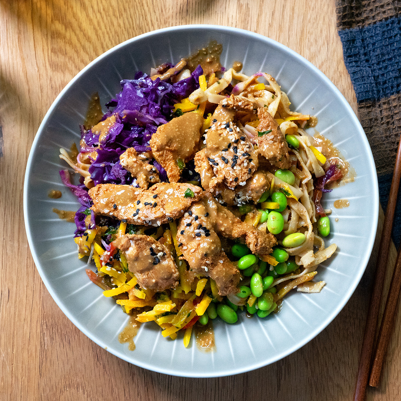 Asiatischer Reisnudelsalat Poulet