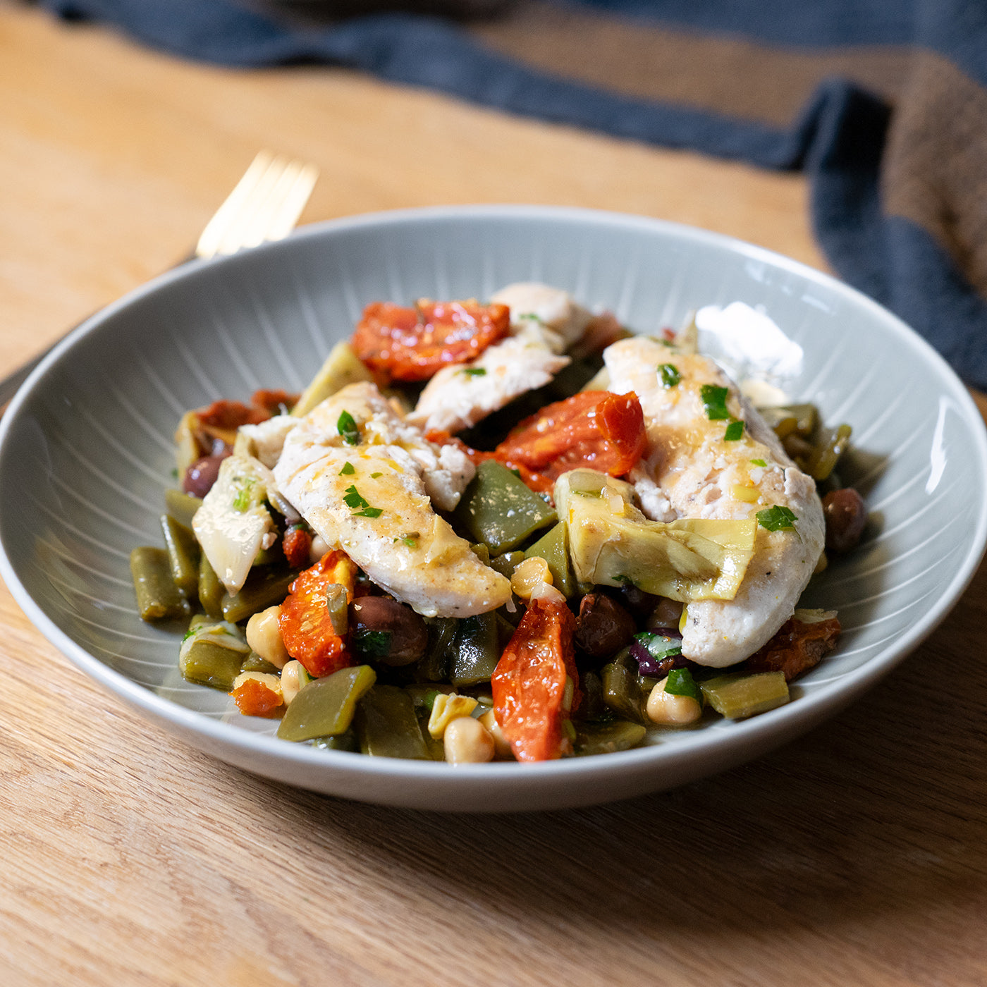 Bohnensalat mit Poulet