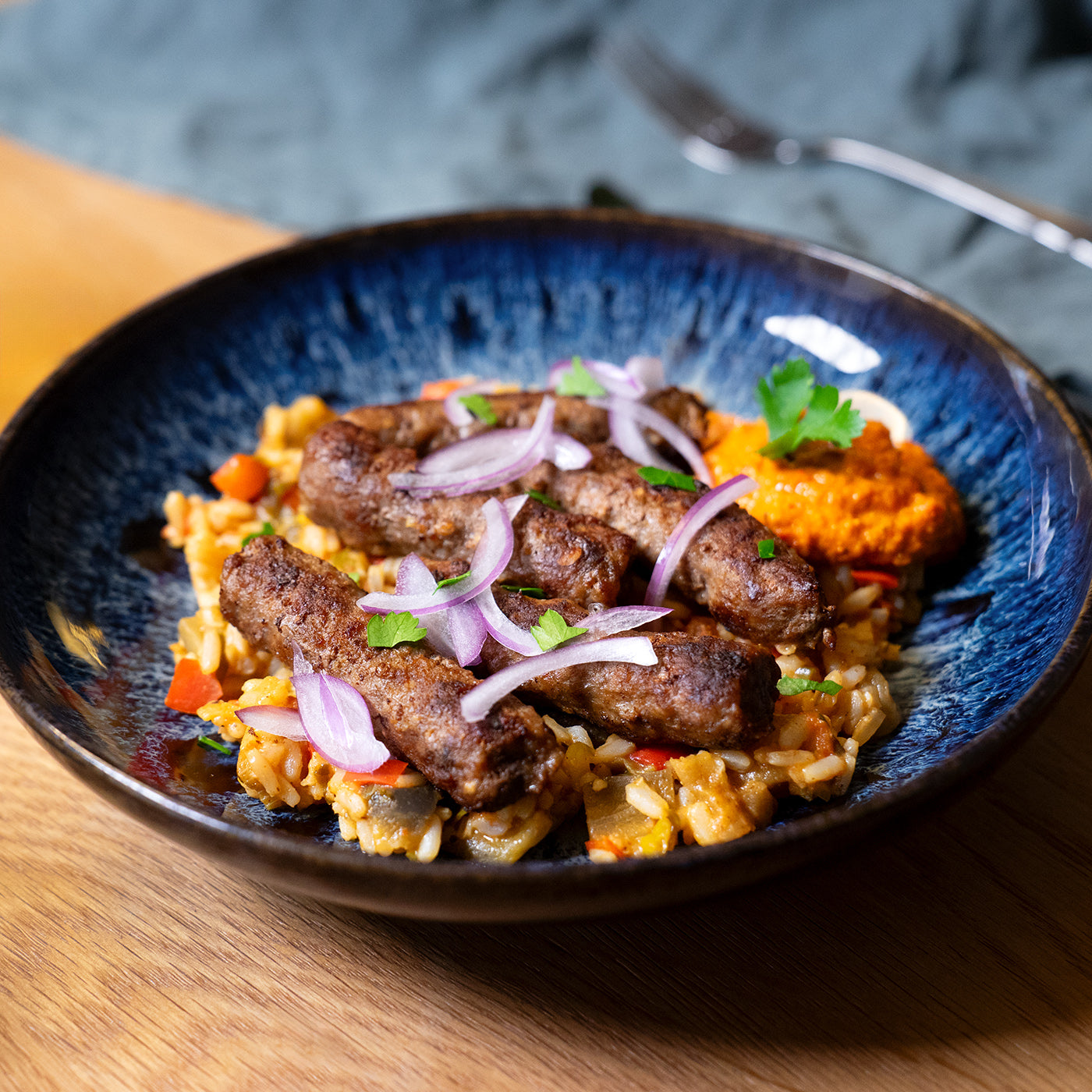 Cevapcici mit Djuvec Reis