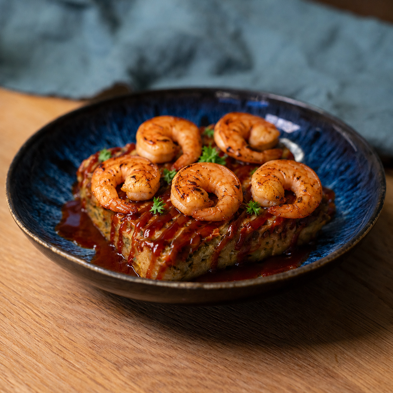 Okonomiyaki mit Shrimps ⚖️