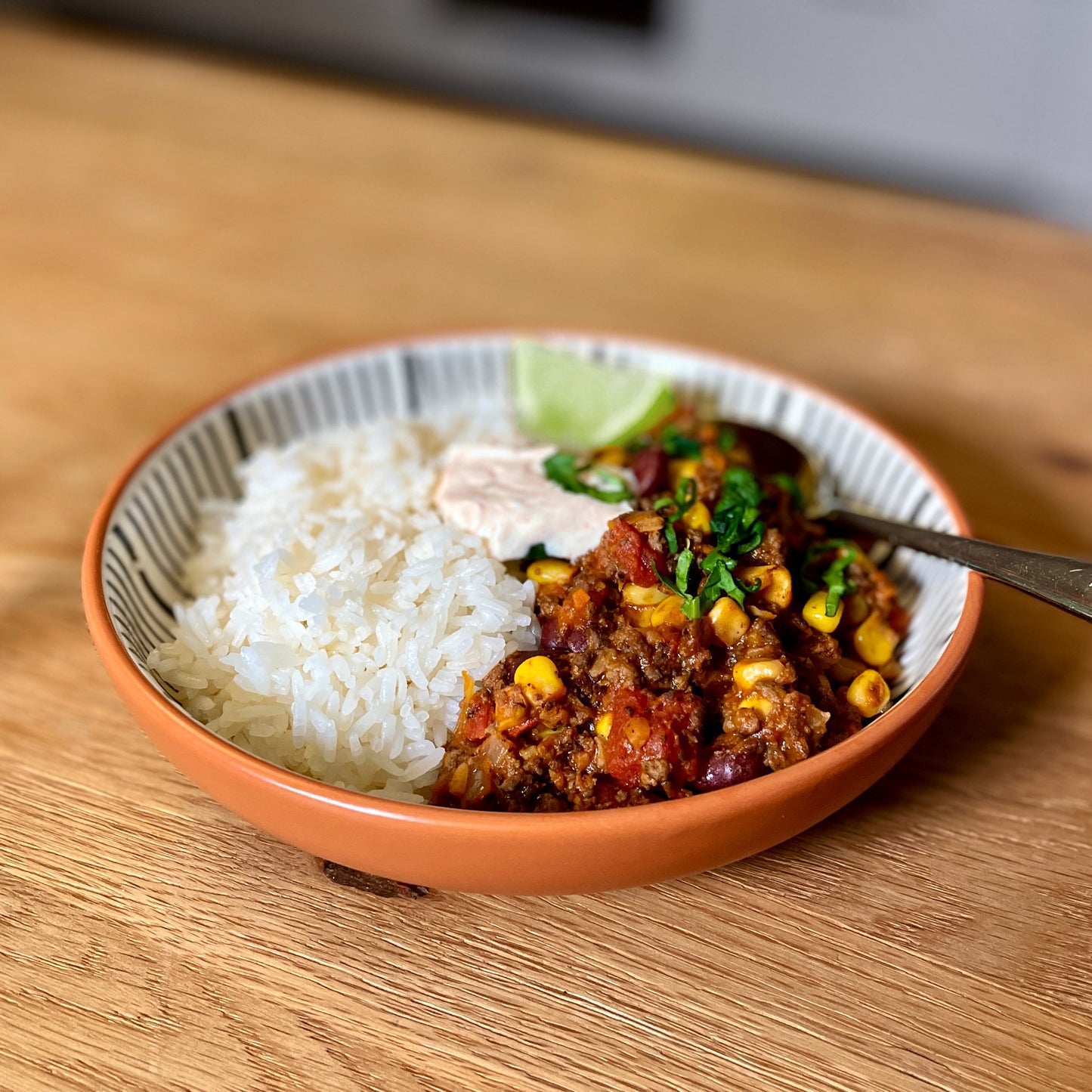 Chili con Carne mit Reis