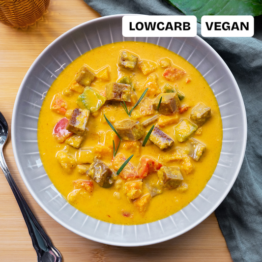 Pumpkin - pepperoni ragout with seitan