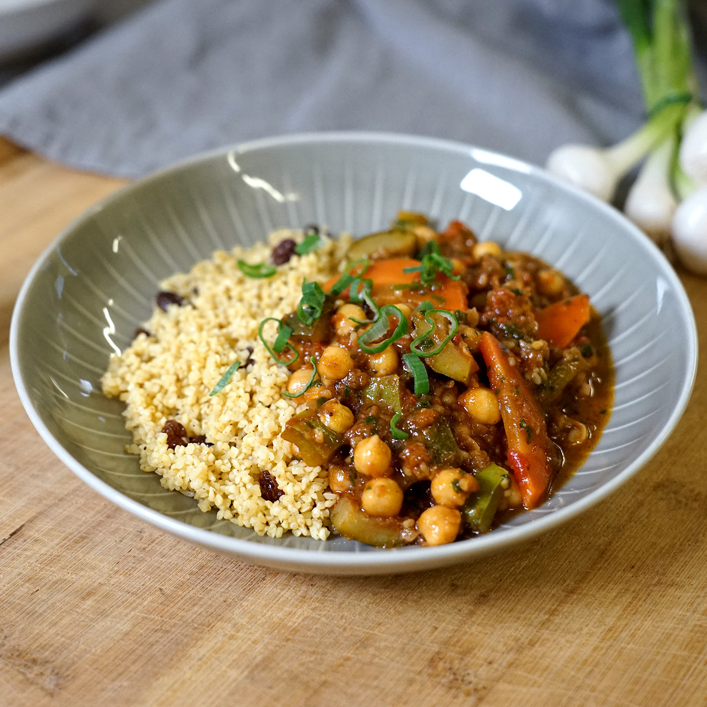 Tajine de légumes aux pois chiches