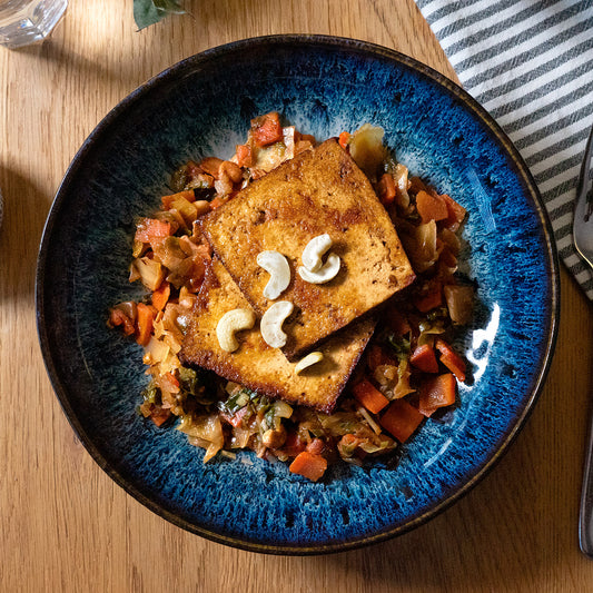 Geschmorter Weisskohl mit Tofu