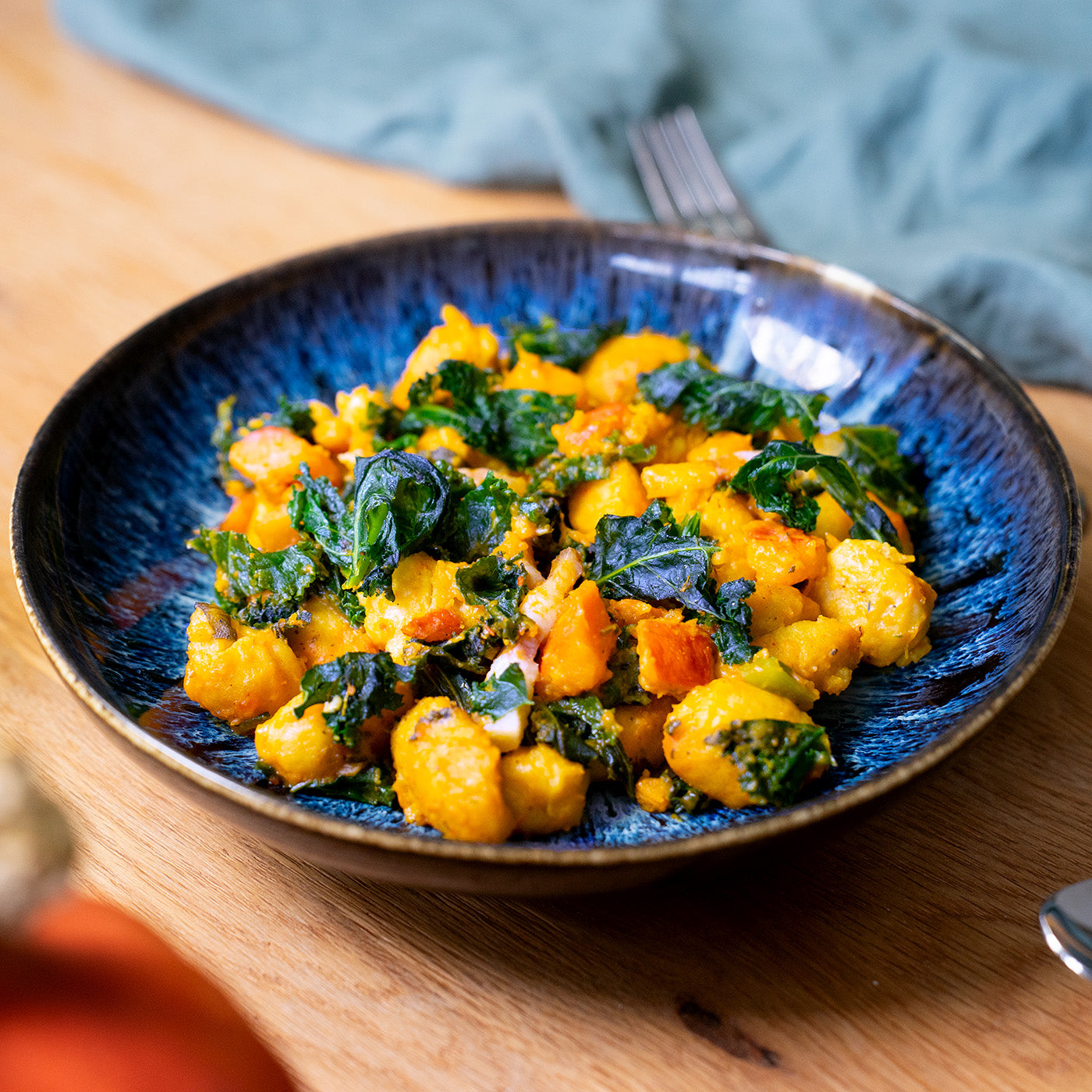 Kürbis-Gnocchi mit Herbstgemüse