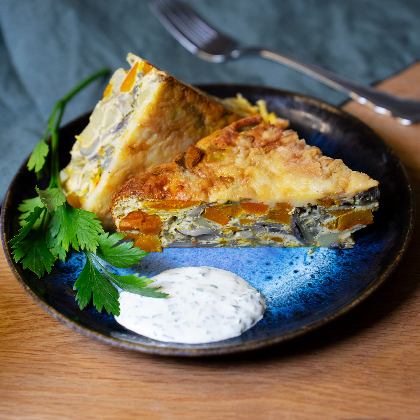Frittata de courge et pommes de terre