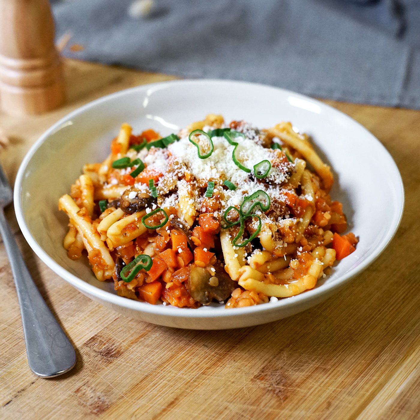 Vegane Linsen-Bolognese