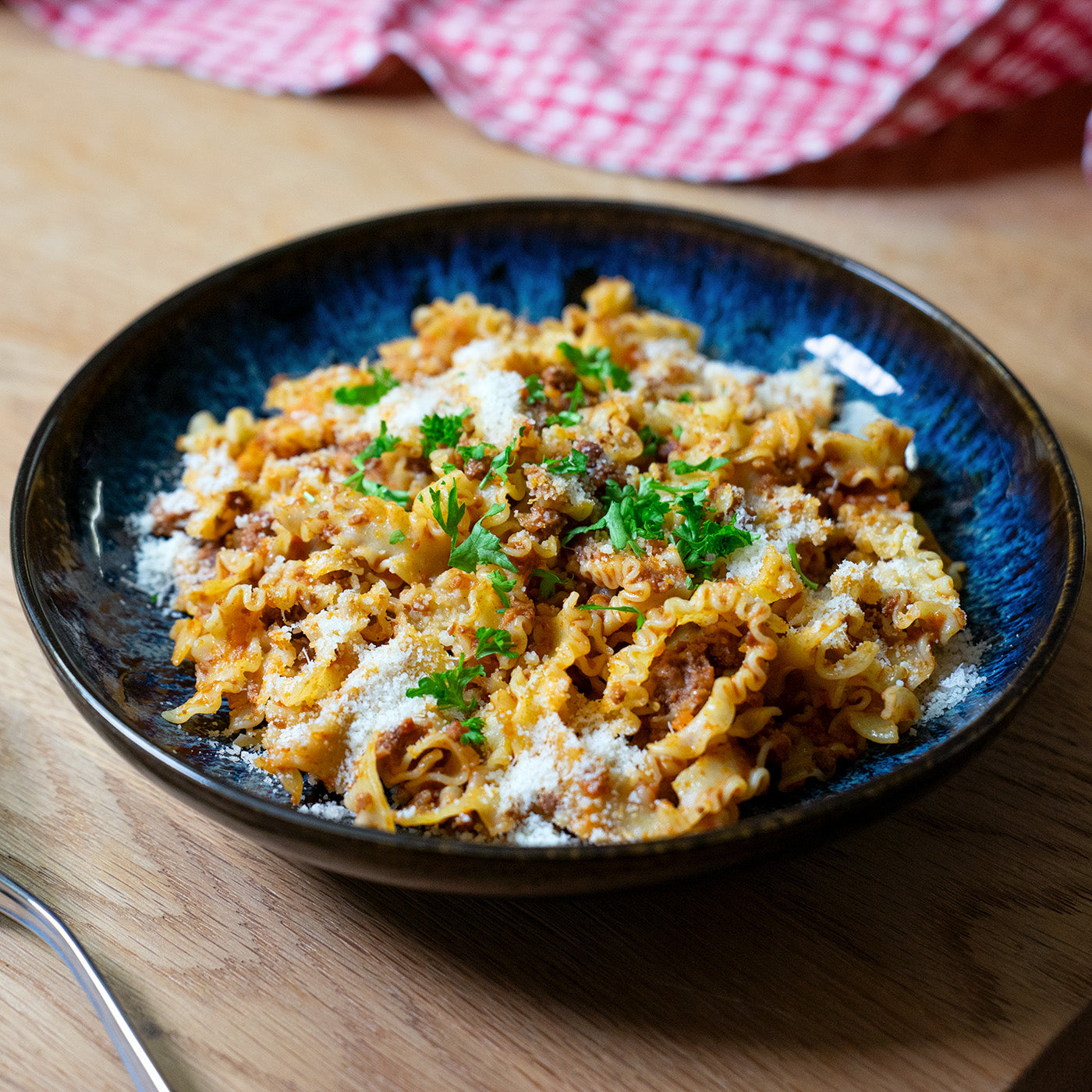 Mafaldine with Bolognese Sauce 💪