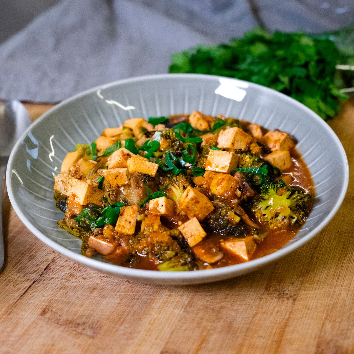 Vegan mapo tofu