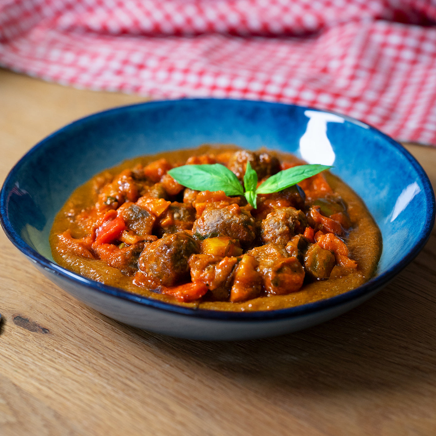 Meatballs mit Tomatensugo, Low carb
