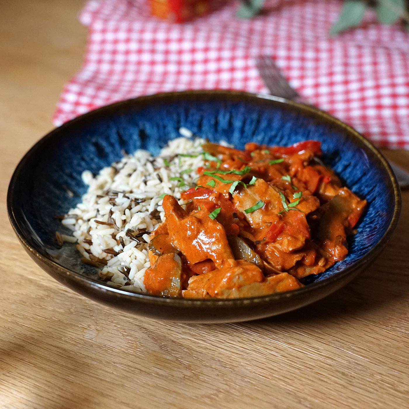 Paprika-Geschnetzeltes planted.chicken