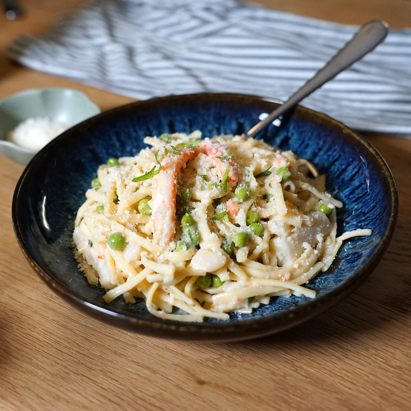 Linguine mit Schnee-Krabben