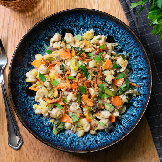 Bündner Pizokel mit Gemüse