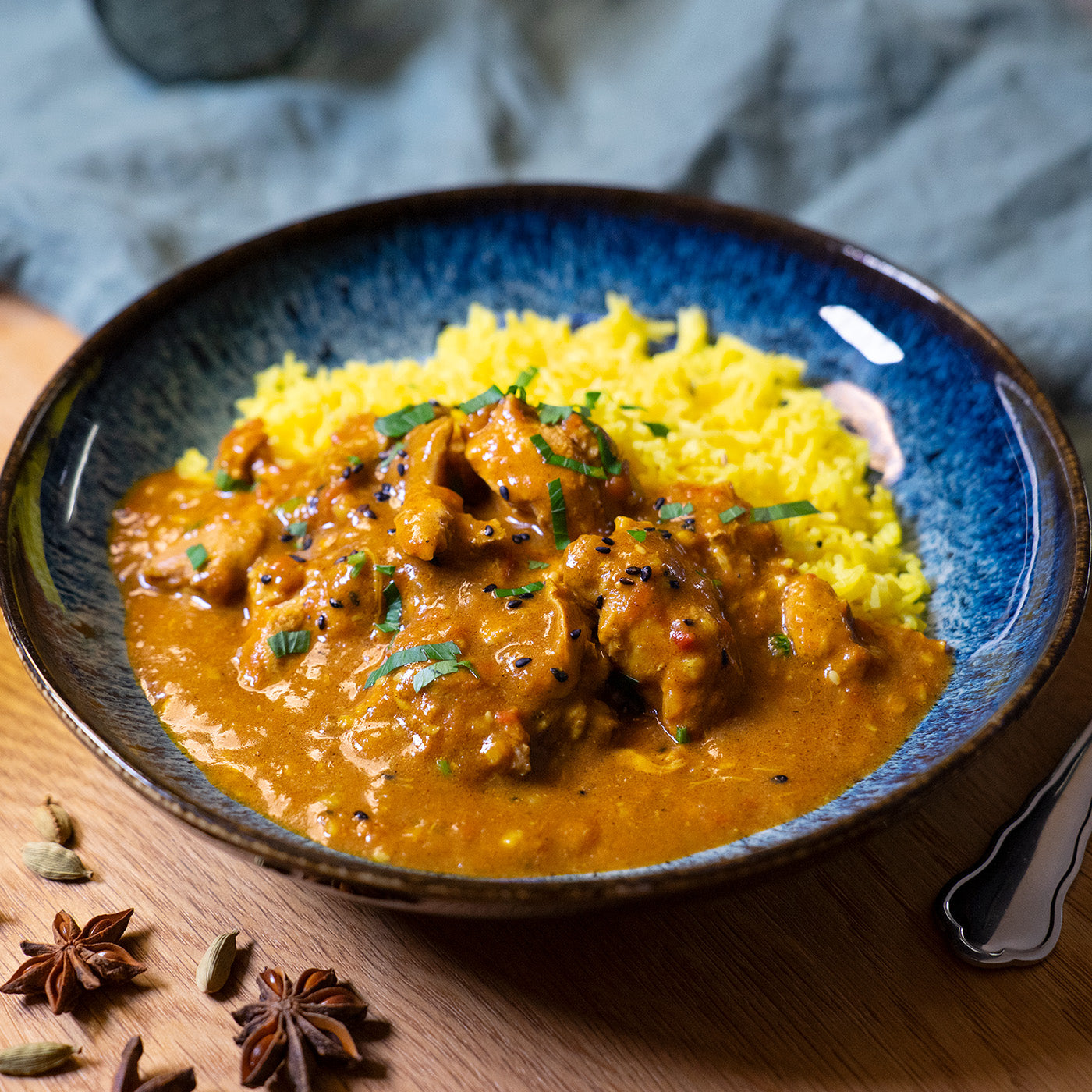Poulet Tikka Masala mit Basmatireis