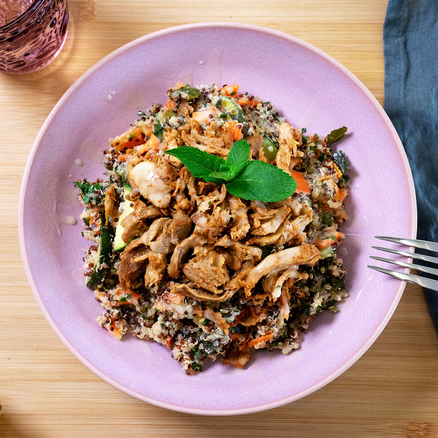 Quinoasalat mit Zitronenvinaigrette