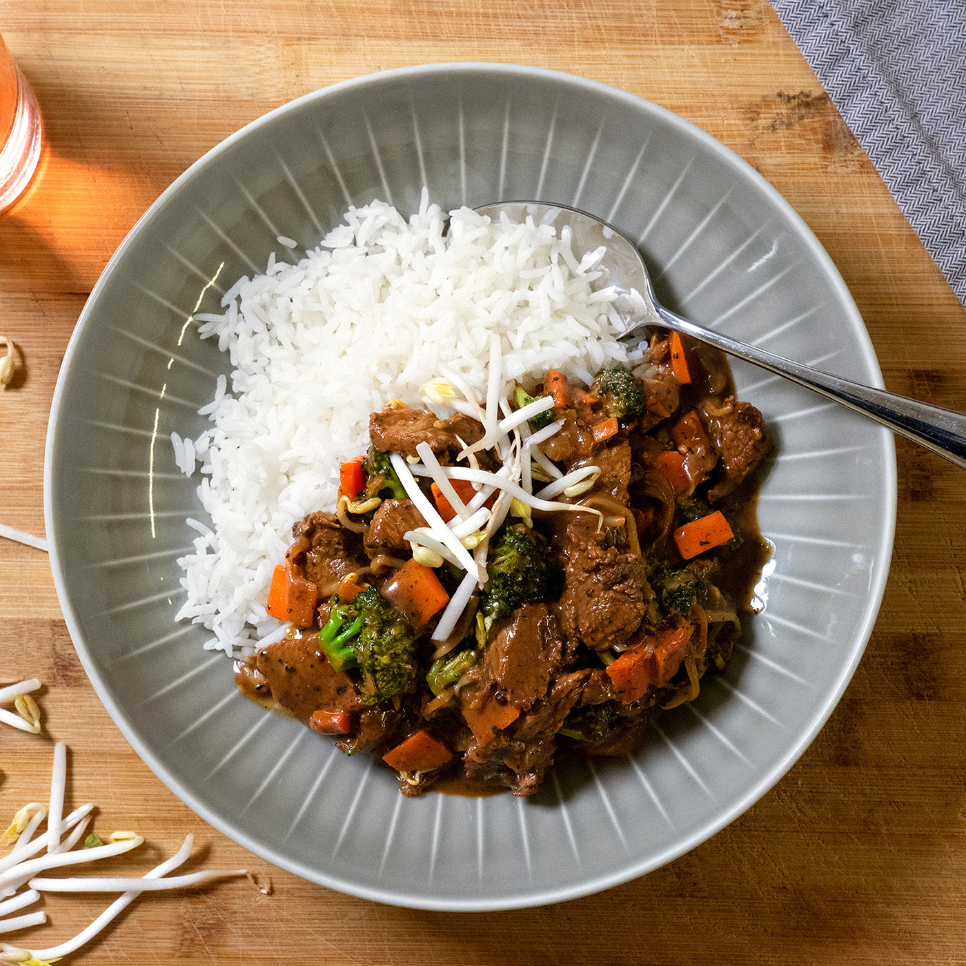 Rindsgeschnetzeltes mit Hoisinsauce