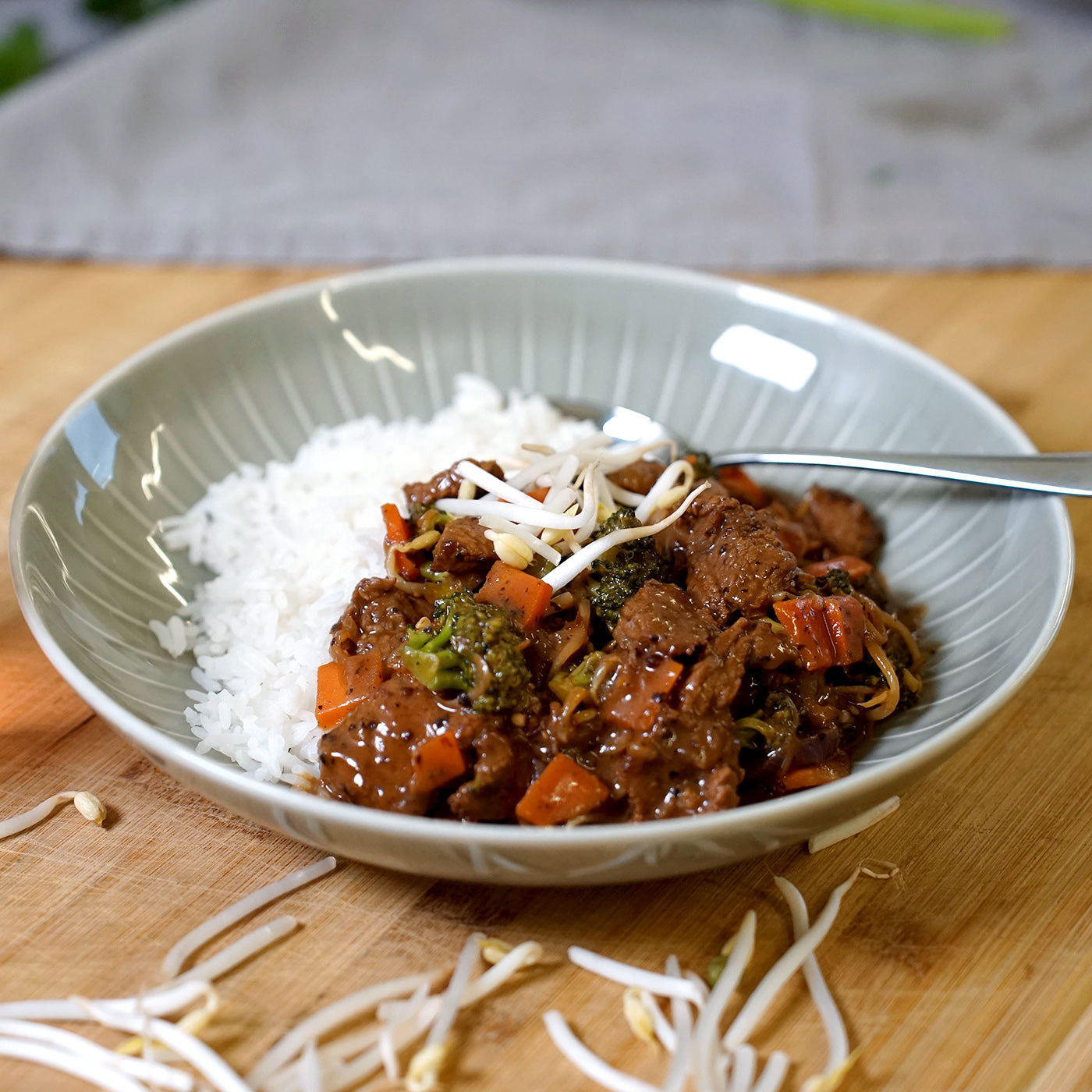 Rindsgeschnetzeltes mit Hoisinsauce