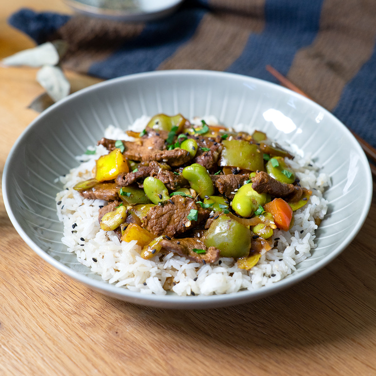 Rindsgeschnetzeltes mit Peperoni