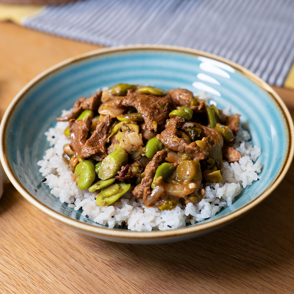 Rindsgeschnetzeltes mit Spargeln