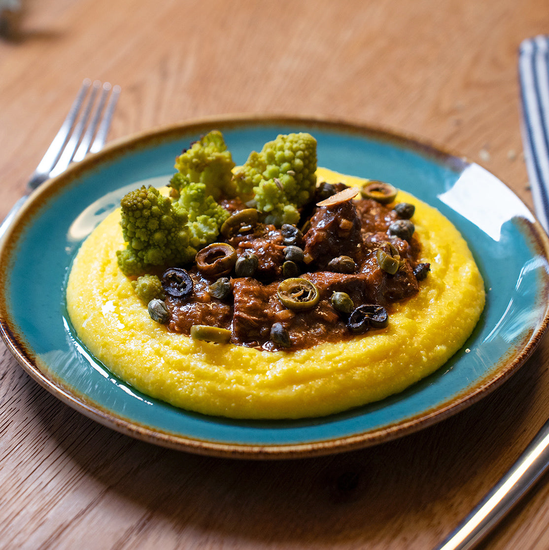 Rindsragout mit Polenta