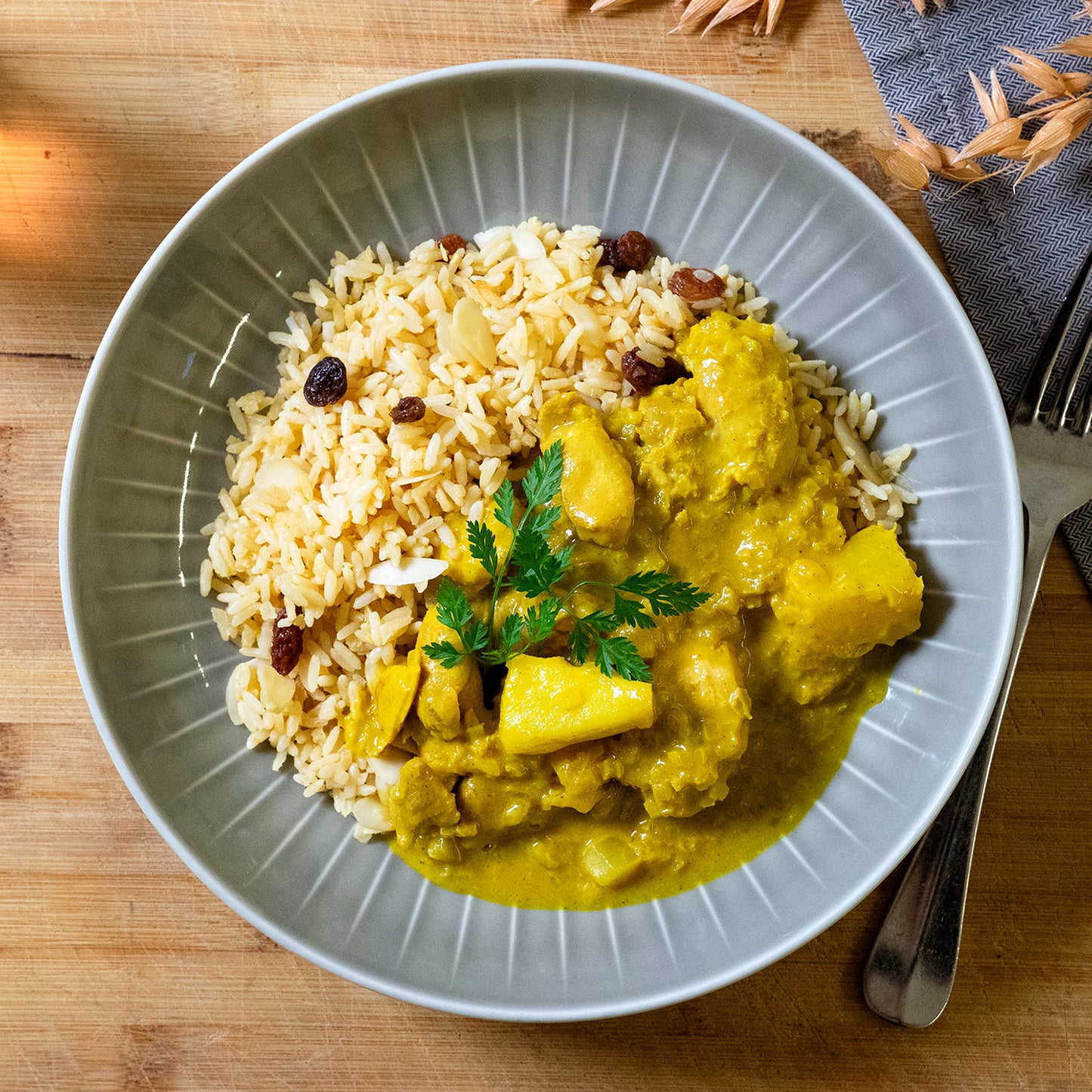 Riz Casimir, riz pilaf amandes