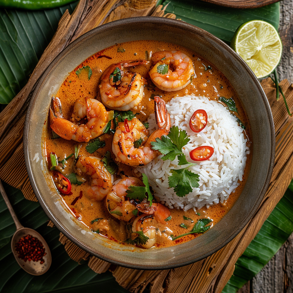 Rotes Thai Curry mit Selva Shrimps