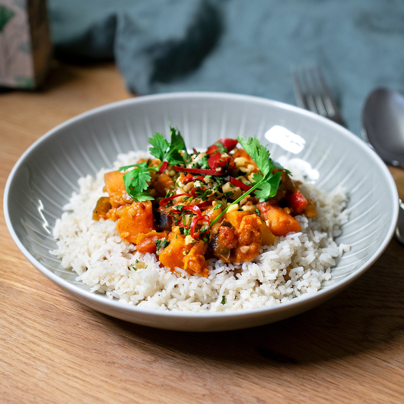 Sweet Potato Maafe with Basmati Rice ⚖️