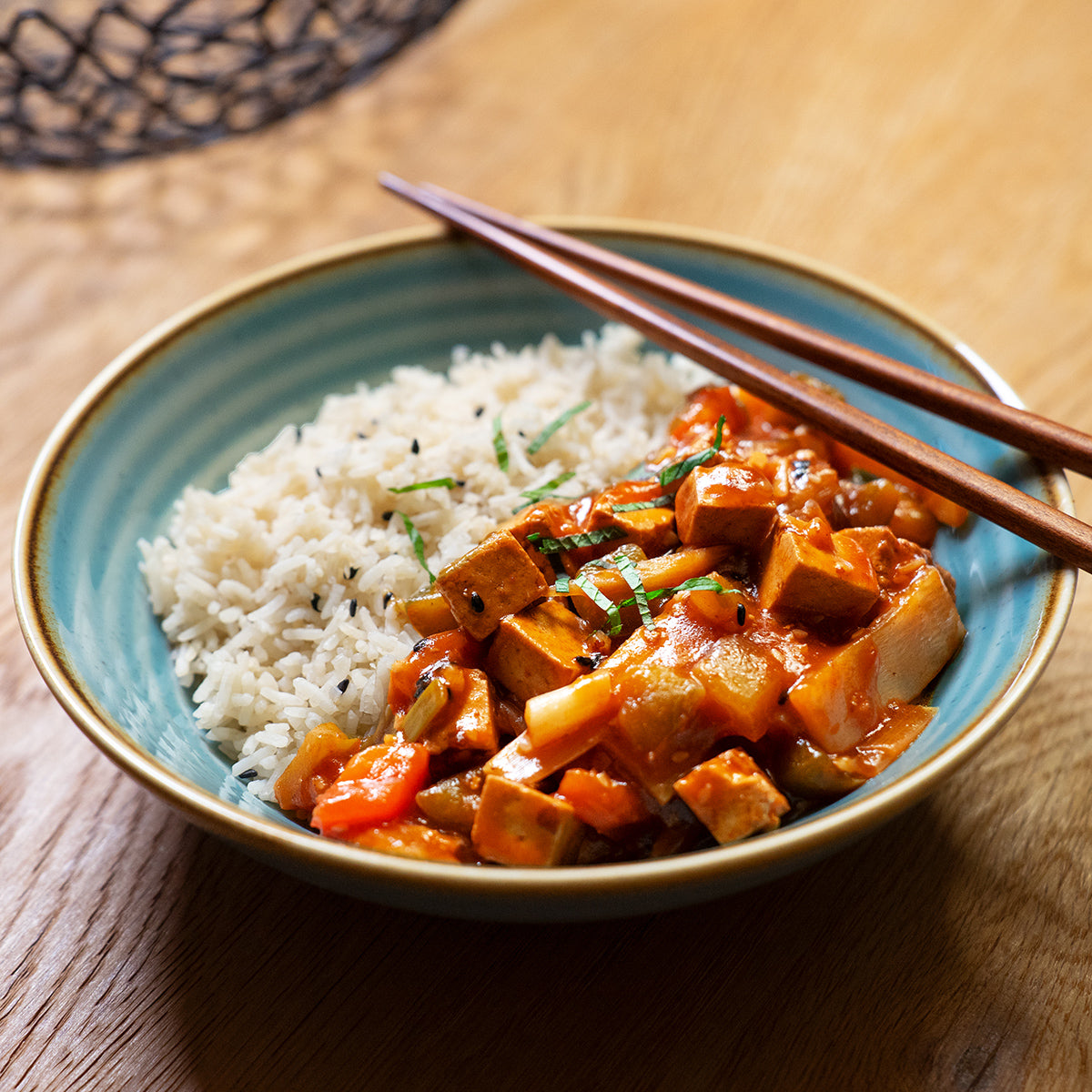 Sweet `N`Sour mit Tofu & Jasminreis