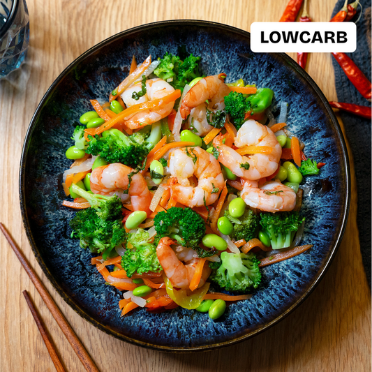 Asiatischer Gemüsesalat mit Selva Shrimps 🌶🌶🌶