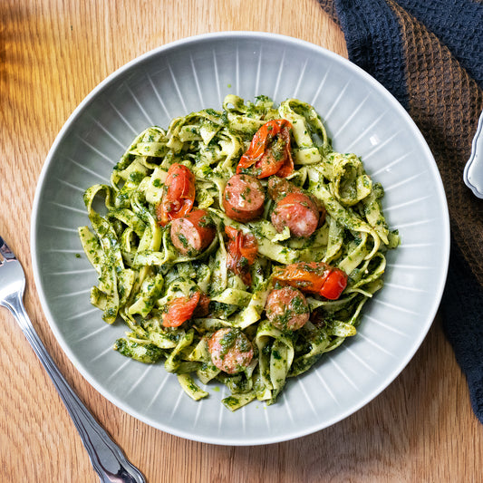 Tagliatelle mit Grünkohlpesto