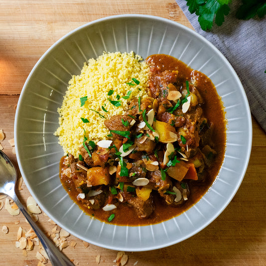 Lamb tagine with potatoes
