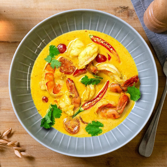Gelbes Thai Curry mit Selva Shrimps