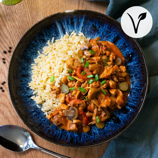 planted.chicken Stroganoff mit Wildreis