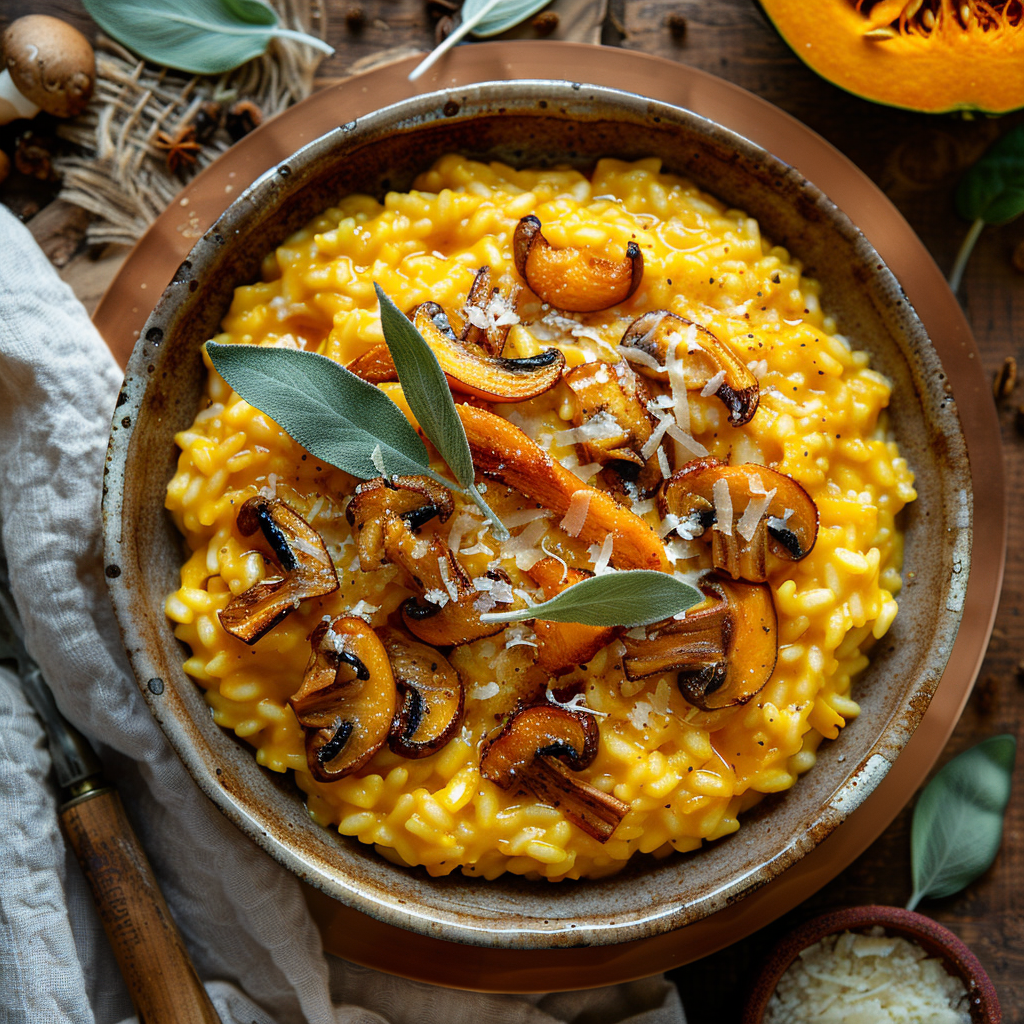 Kürbis Risotto