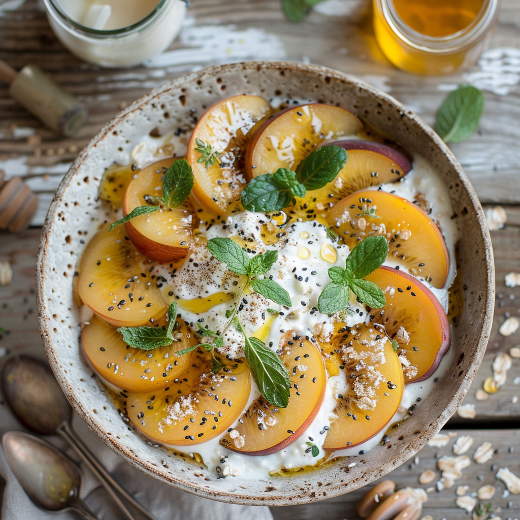 Overnight Oats mit Nektarinen