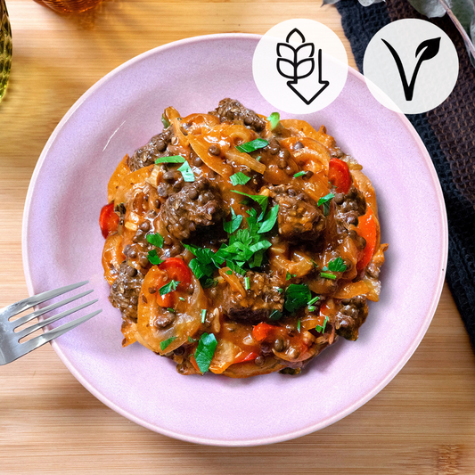 Ungarisches Tempeh-Gulasch