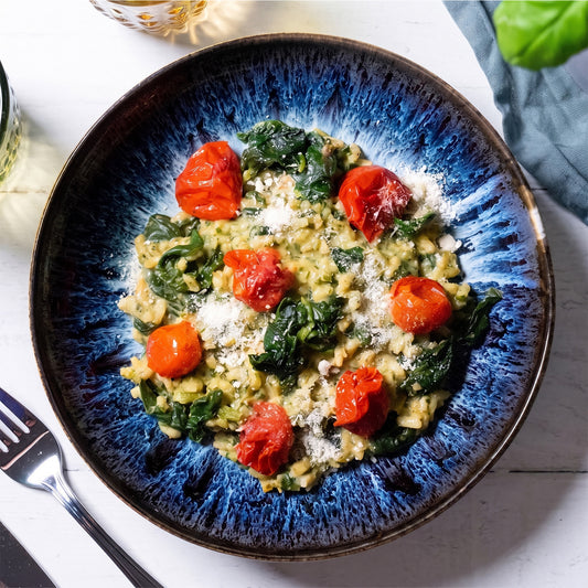 Risotto à l'ail des ours et aux épinards ⚖️