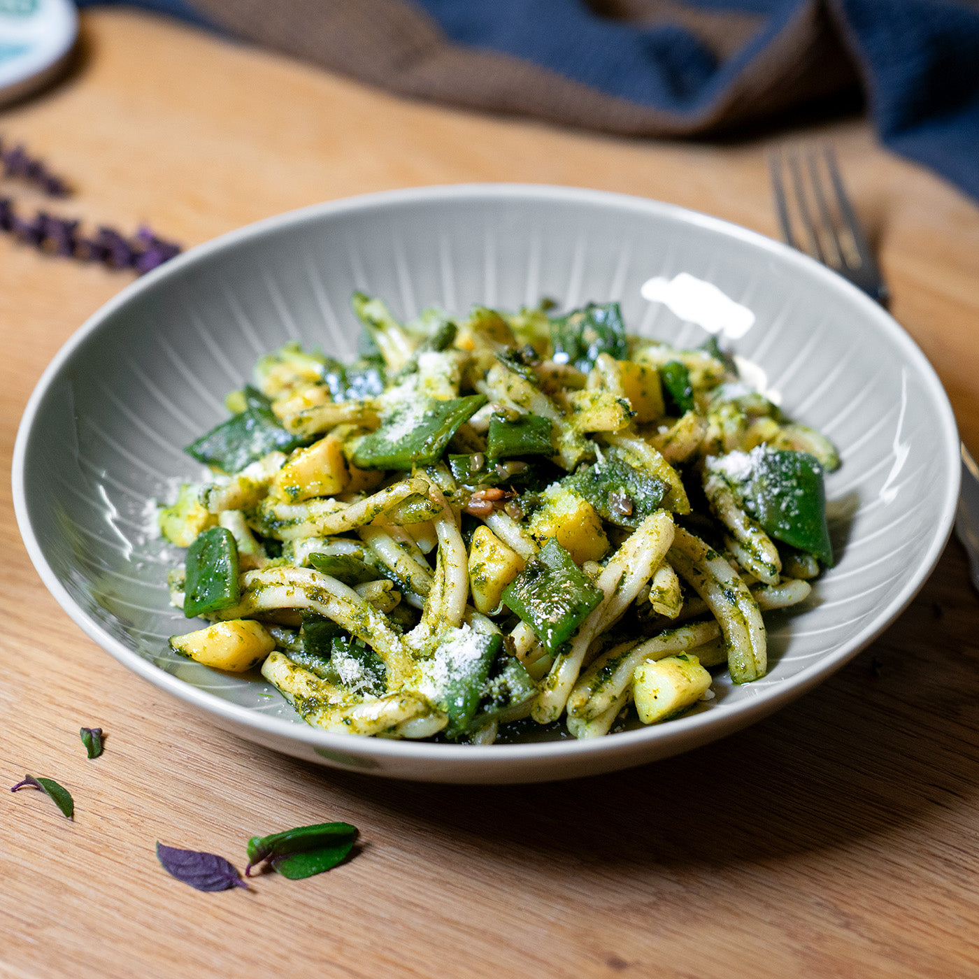 Casarecce with Kale Pesto