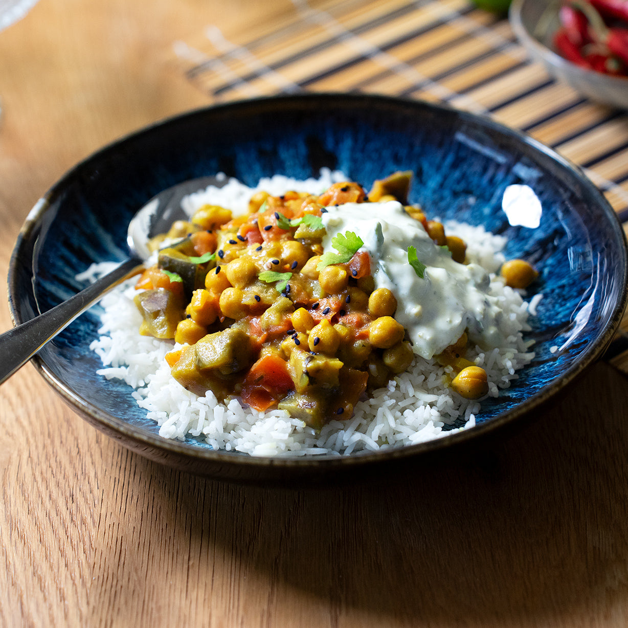 Chana Masala mit Basmatireis