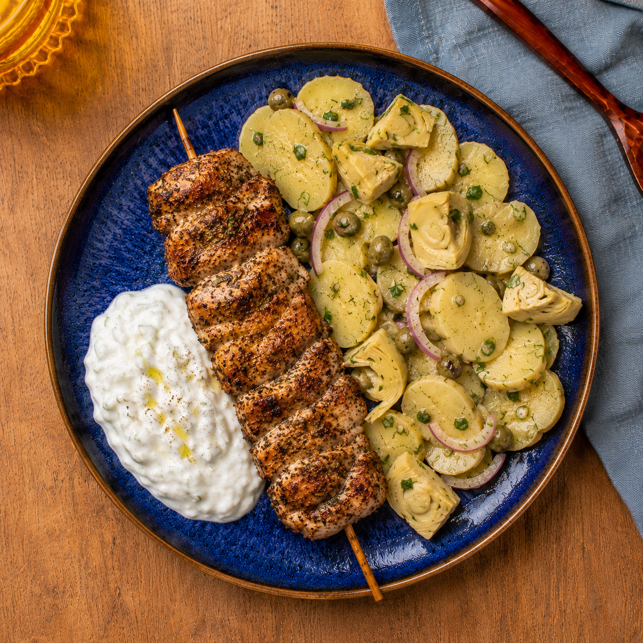Souvlaki mit Kartoffelsalat ⚖️