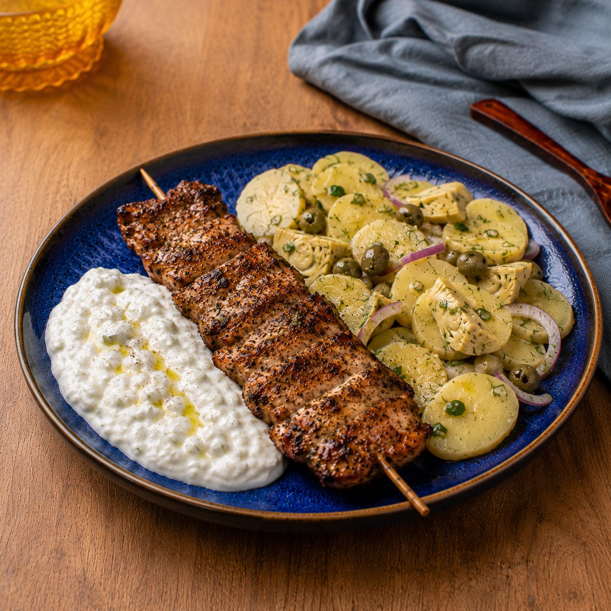 Souvlaki mit Kartoffelsalat ⚖️