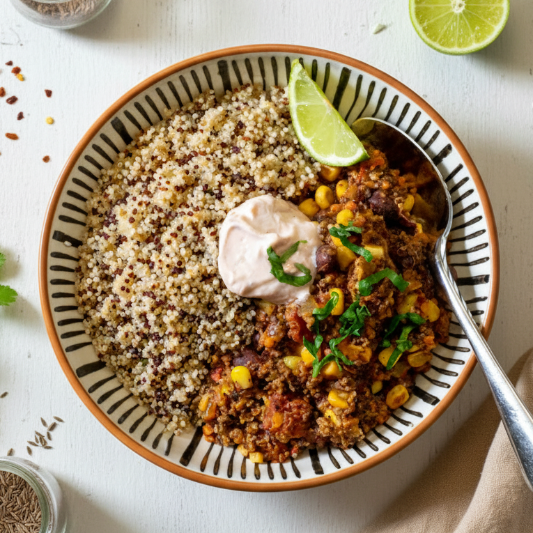 Chili sin Carne mit Quinoa