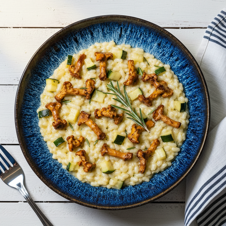 Rosemary Risotto with Porcini Mushrooms