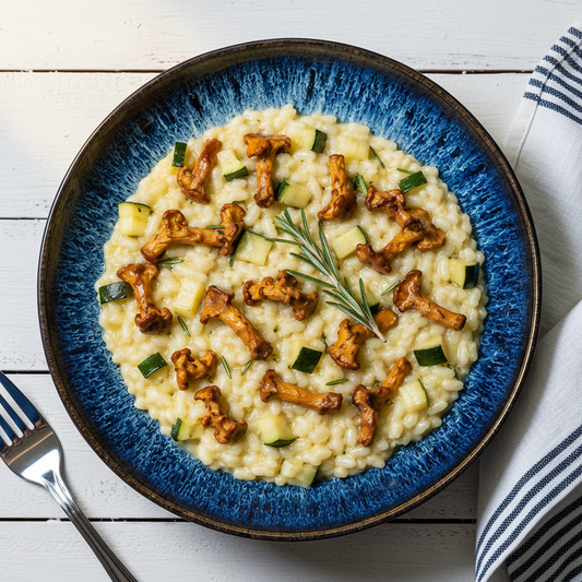 Rosmarin Risotto mit Eierschwämmli 💪