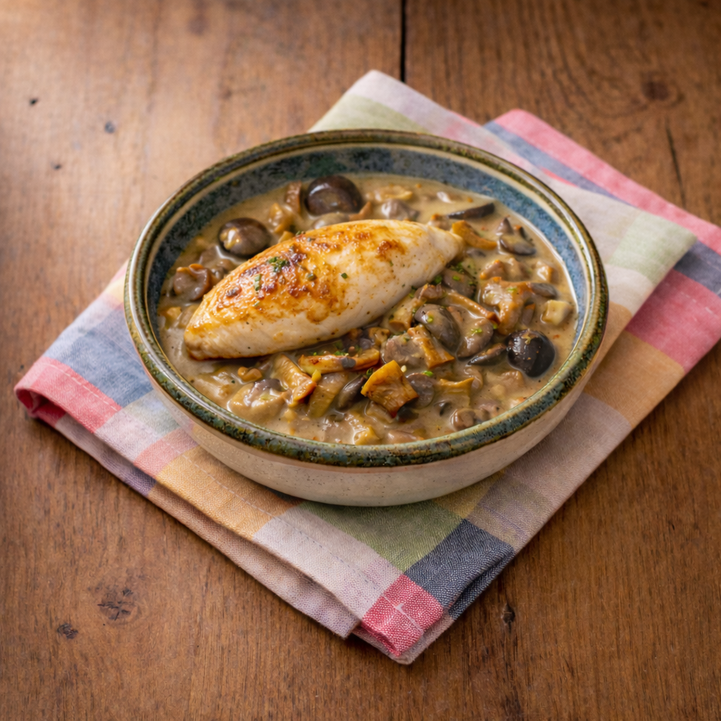 Pouletbrust mit Waldpilze