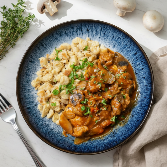Bœuf Stroganoff avec Spätzle 💪