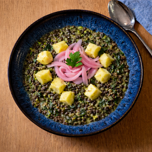 Curry de lentilles Beluga aux pommes de terre ⚖️