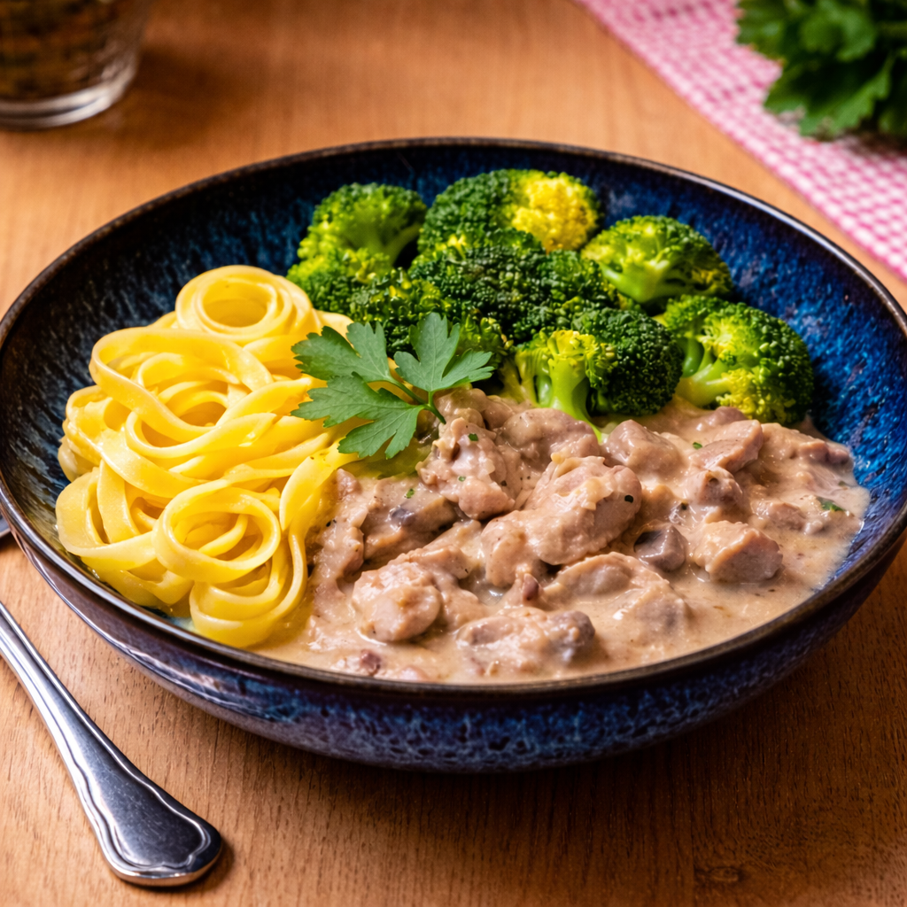 Zürcher Geschnetzeltes mit Tagliatelle 💪