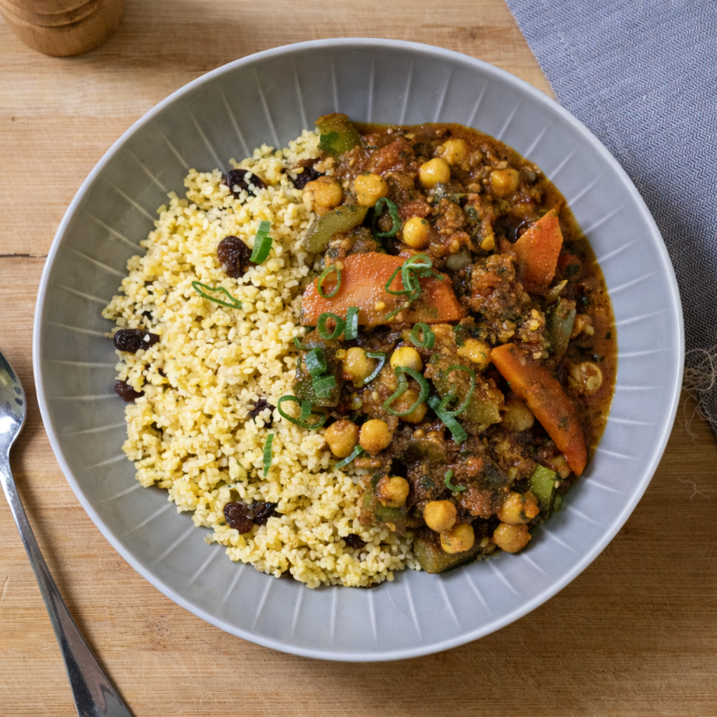 Tajine de légumes aux pois chiches